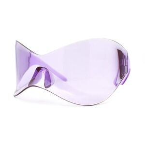 Shield Sunglasses Oversized XXL‎ Futuristic Cyclops Glasses Purple Lens Fashion